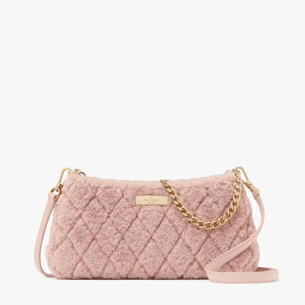 Kate Spade Carey Faux Fur Small Convertible Crossbody KI844